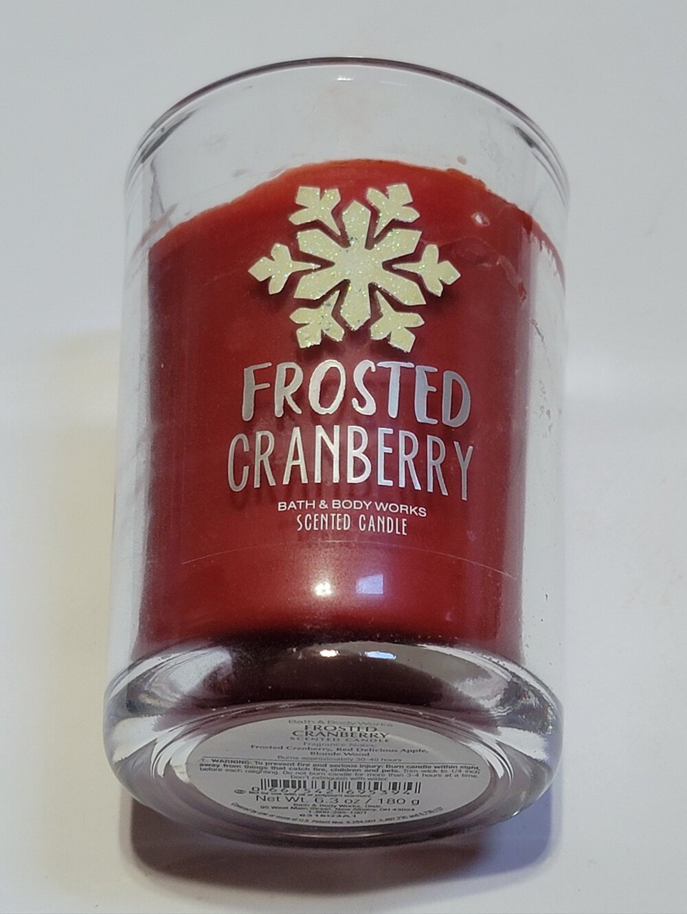 Bath & Body Works Frosted Cranberry 1-Wick Candle